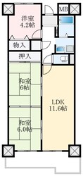 エスト堺グランディールの物件間取画像